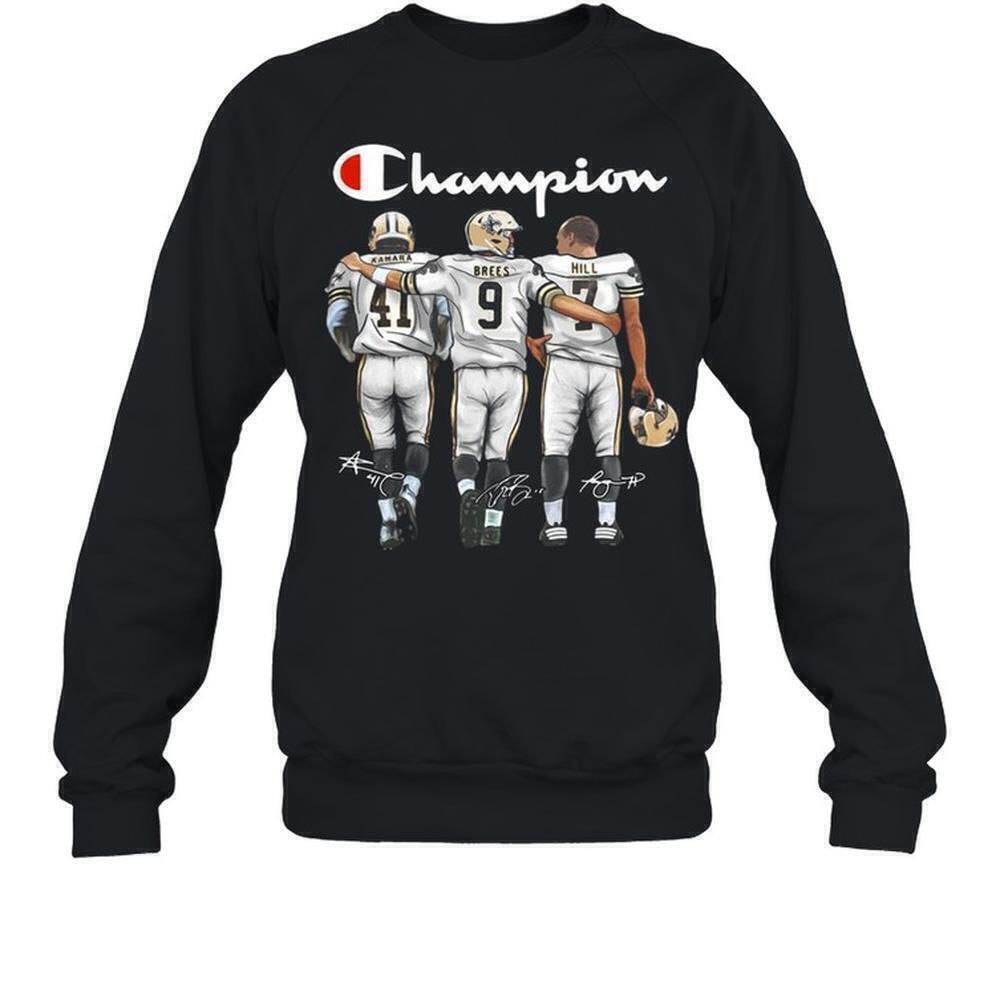 Orleans Saints Champion Kamara Brees Hill Sweatshirt
